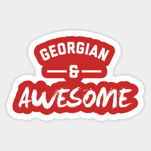 Georgian and Awesome Sticker